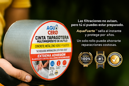 AquaFuerte™ – Cinta Selladora de Butilo Aluminizada