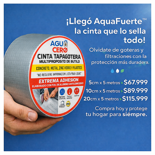 AquaFuerte™ – Cinta Selladora de Butilo Aluminizada